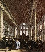 WITTE, Emanuel de Interior of the Portuguese Synagogue in Amsterdam oil painting artist